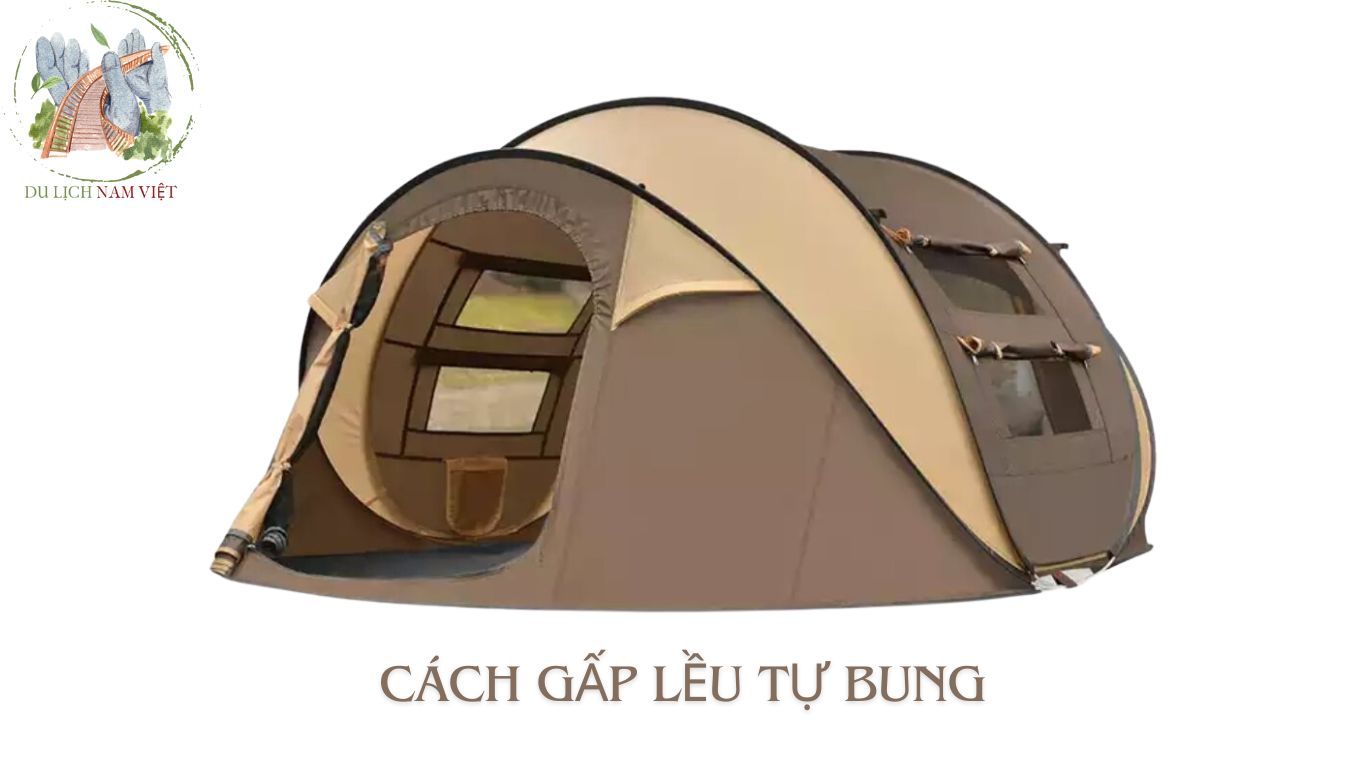 cách gấp lều tự bung