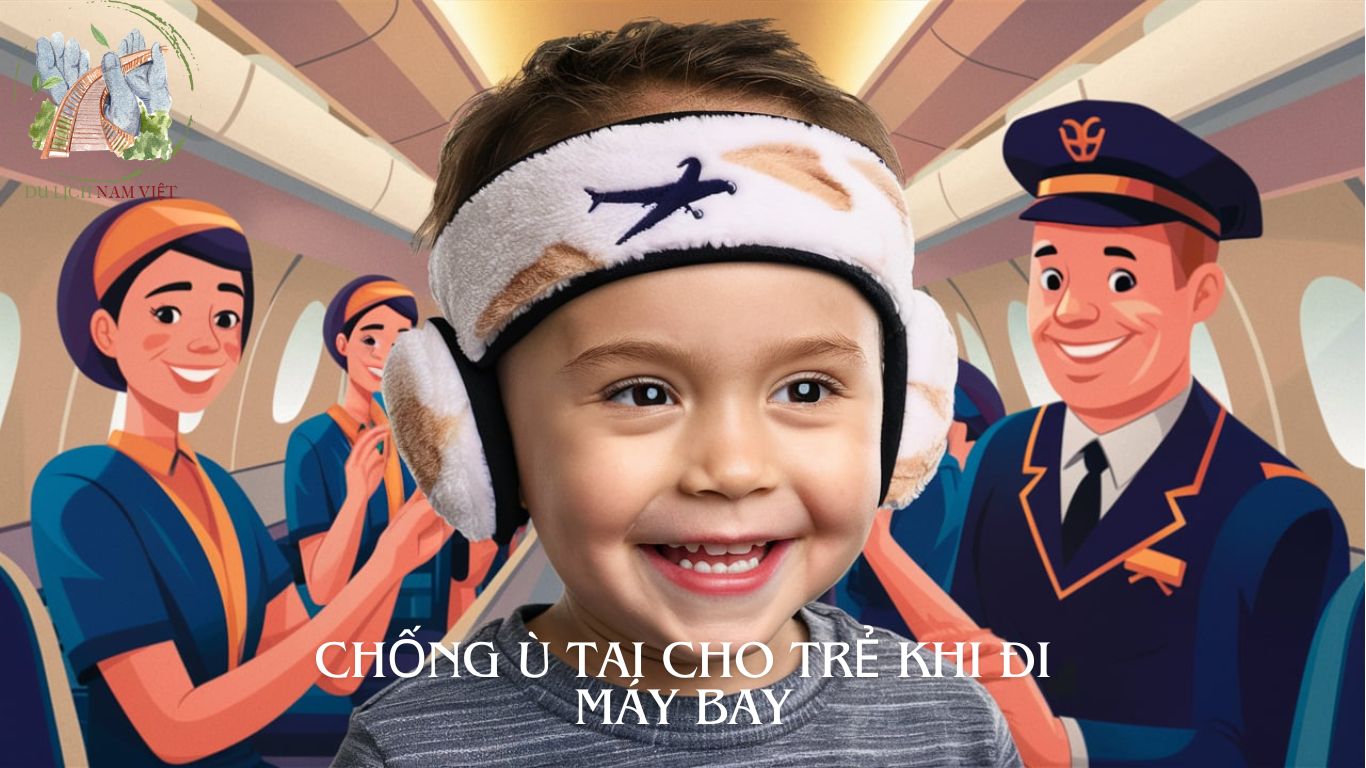 chống ù tai cho trẻ khi đi máy bay