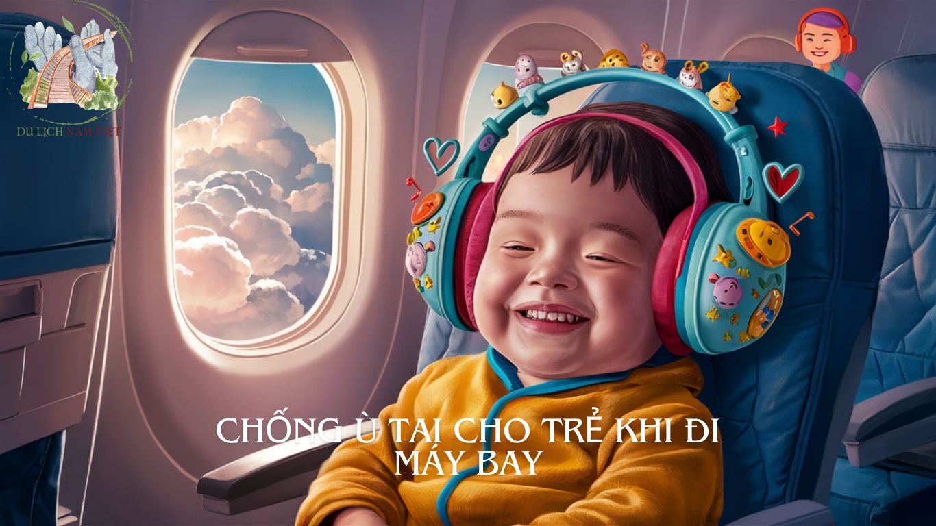 chống ù tai cho trẻ khi đi máy bay